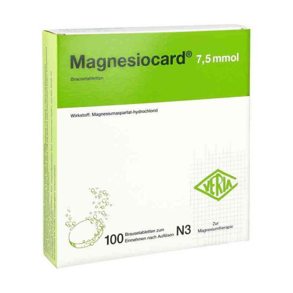 Magnesiocard 7,5 mmol Brausetabletten (100 stk)