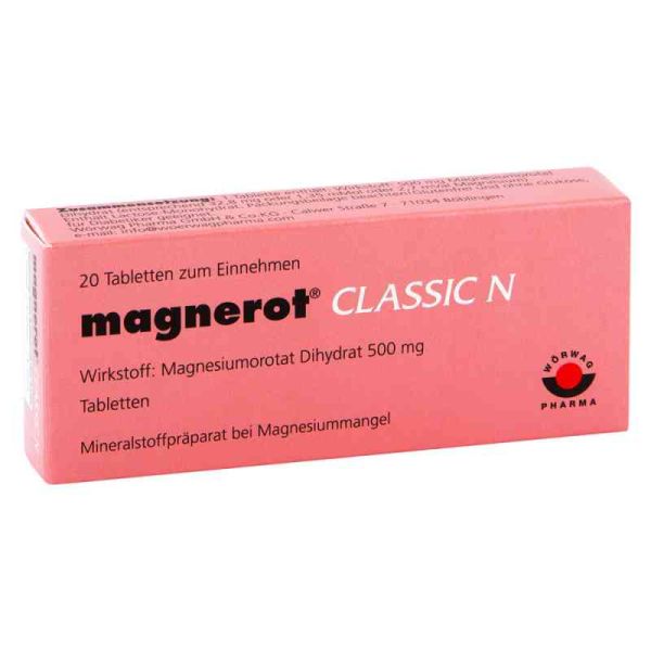 Magnerot Classic N Tabletten (20 stk)