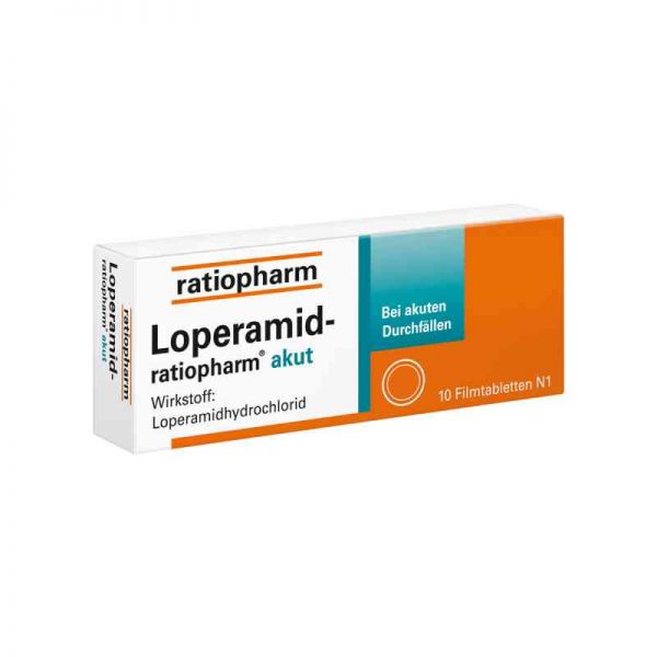 Loperamid-ratiopharm akut 2mg (10 stk)