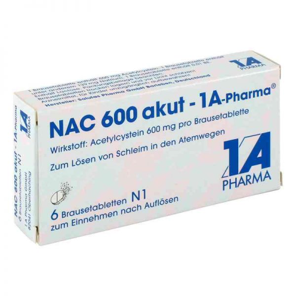 NAC 600 akut-1A Pharma (6 stk)