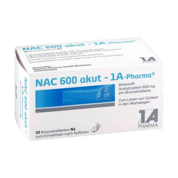 NAC 600 akut-1A Pharma (20 stk)