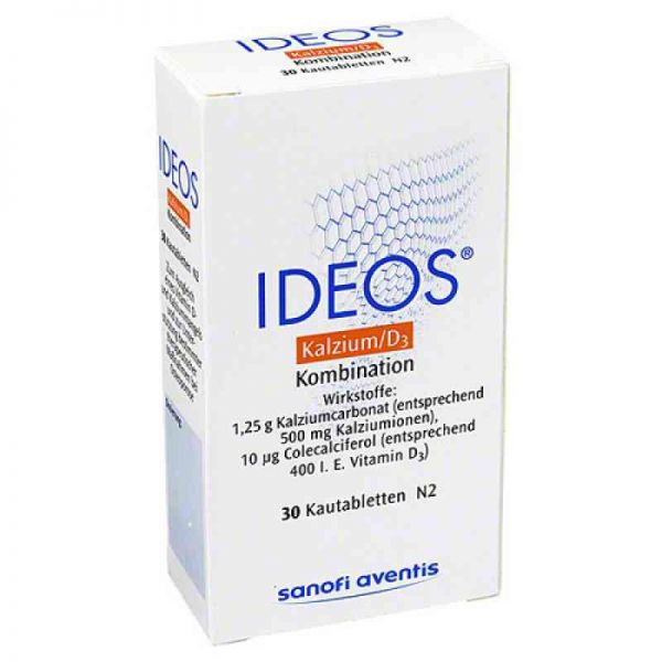 Ideos 500mg/400 I.E. (30 stk)