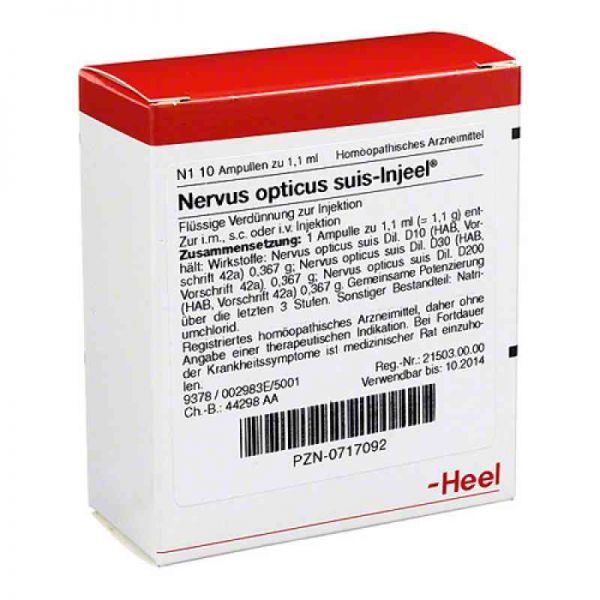 Nervus Opticus suis Injeel Ampullen (10 stk)