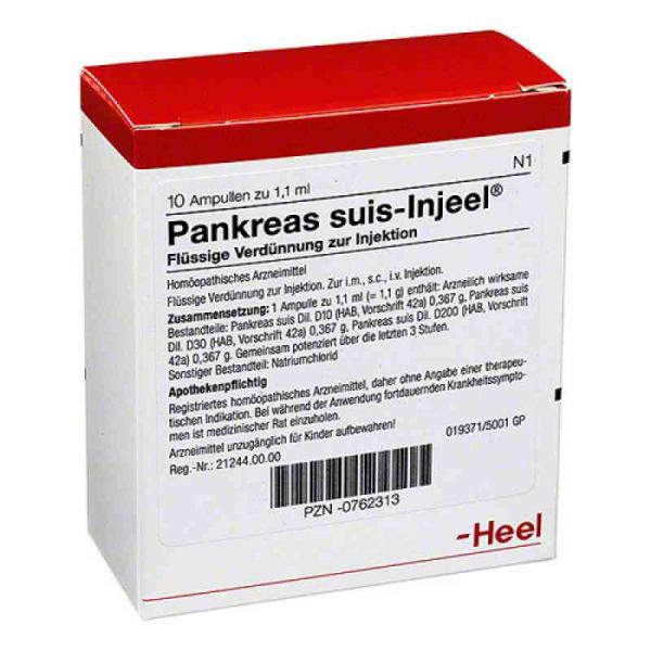 Pankreas Suis Injeel Ampullen (10 stk)