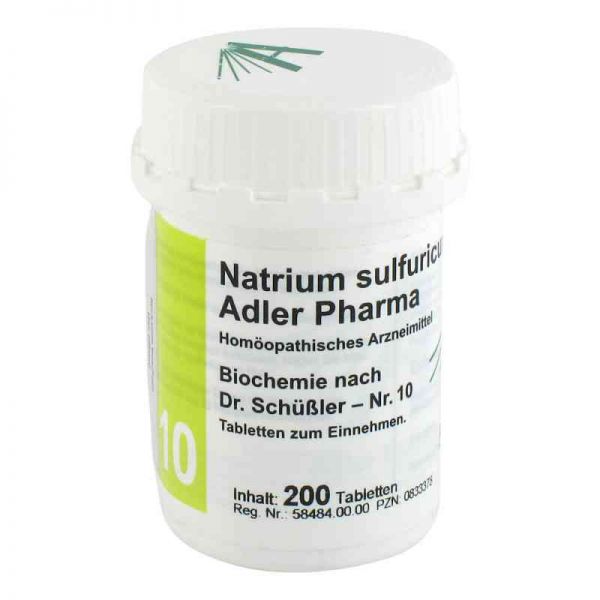 Biochemie Adler 10 Natrium sulf.D6 Adl.ph. Tabletten (200 stk)