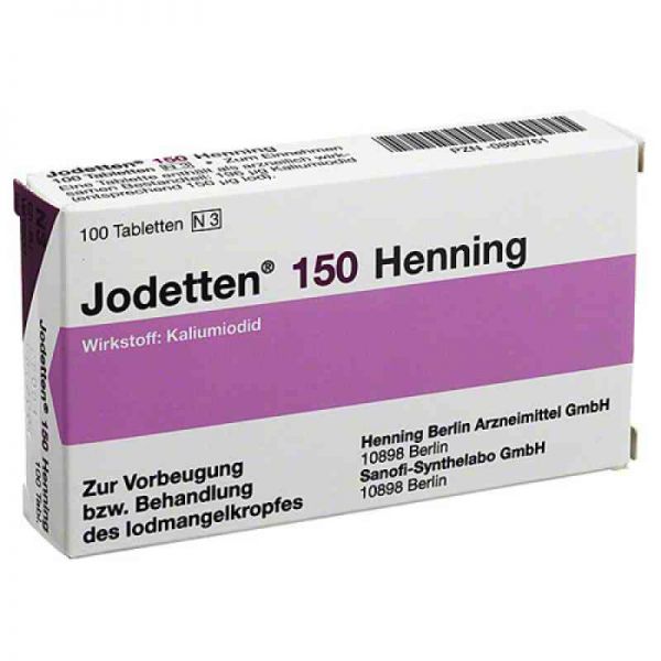 Jodetten 150 Henning 150 Mikrogramm (100 stk)