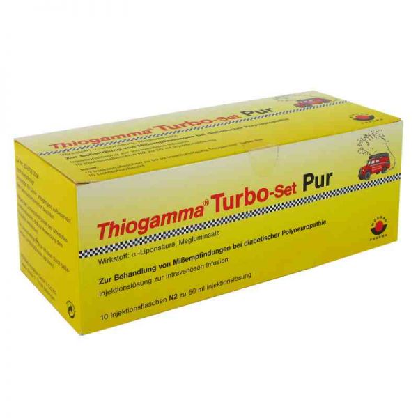 Thiogamma Turbo Set Pur Injektionsflaschen (10X50 ml)