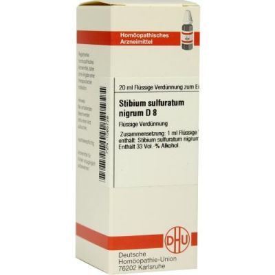 Stibium Sulf. nigrum D 8 Dilution (20 ml)