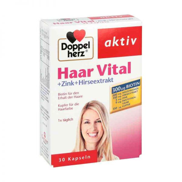 Doppelherz Haar Vital+zink+hirseextrakt Kapseln (30 stk)