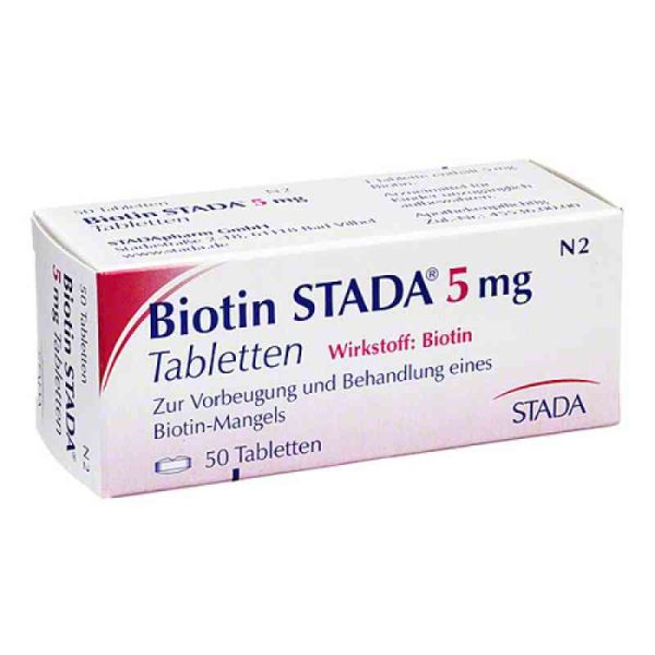 Biotin Stada 5 mg Tabletten (50 stk)