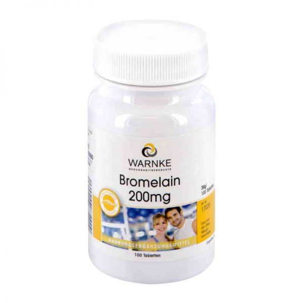 Bromelain 200 mg magensaftresistente Tabletten (100 stk)