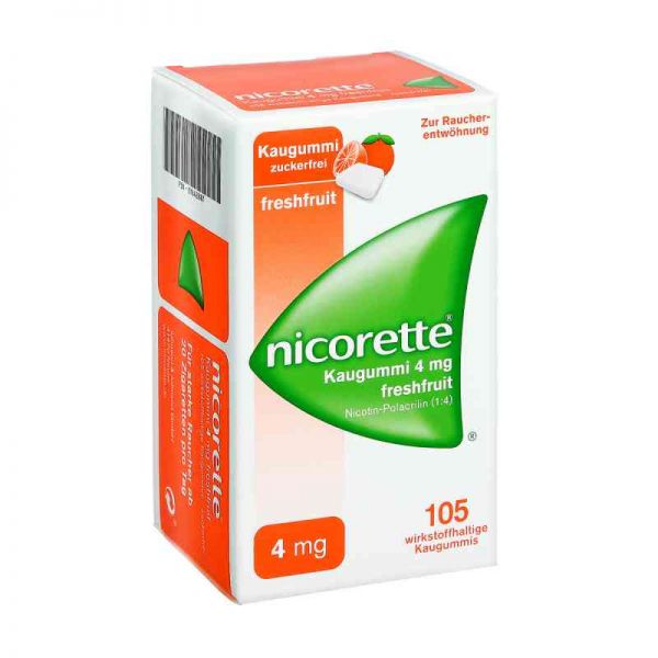 Nicorette 4mg freshfruit (105 stk)