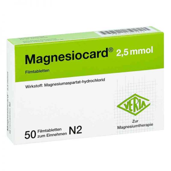 Magnesiocard 2,5 mmol Filmtabletten (50 stk)