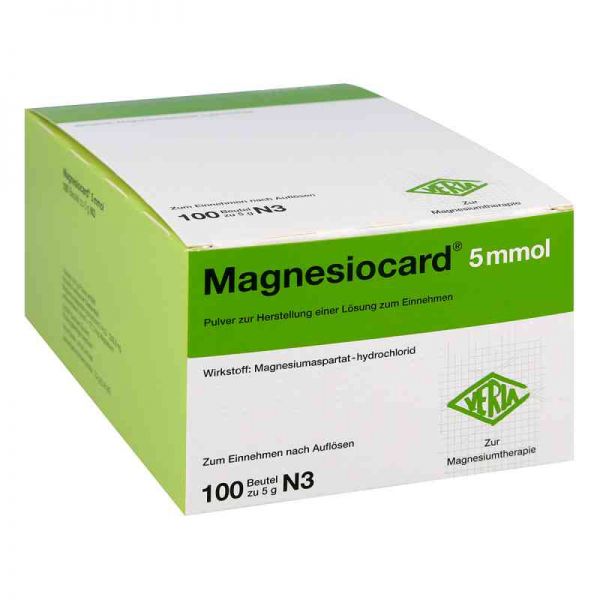 Magnesiocard 5 mmol Pulver (100 stk)