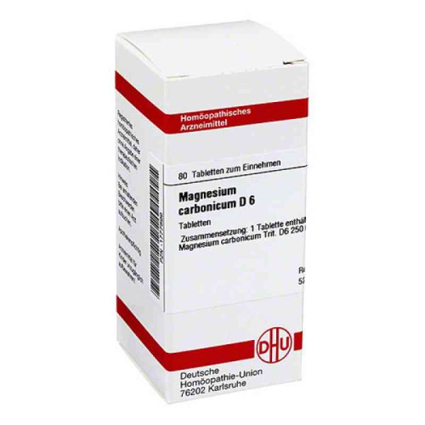 Magnesium Carbonicum D 6 Tabletten (80 stk)