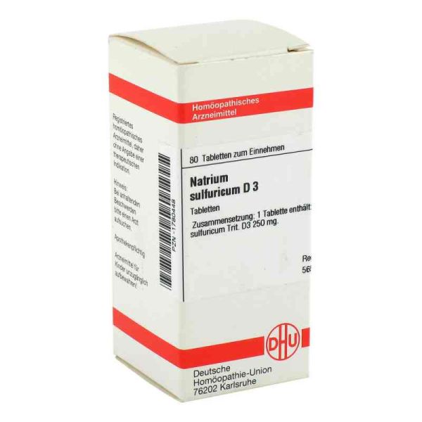 Natrium Sulfuricum D 3 Tabletten (80 stk)