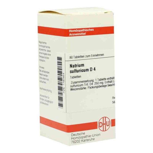 Natrium Sulfuricum D 4 Tabletten (80 stk)