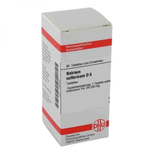 Natrium Sulfuricum D 6 Tabletten (80 stk)