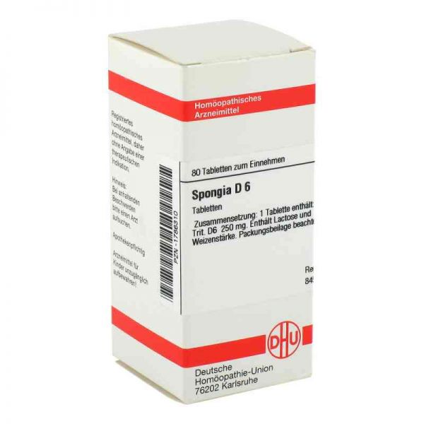 Spongia D 6 Tabletten (80 stk)