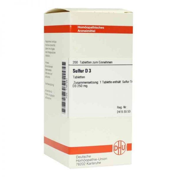 Sulfur D 3 Tabletten (200 stk)