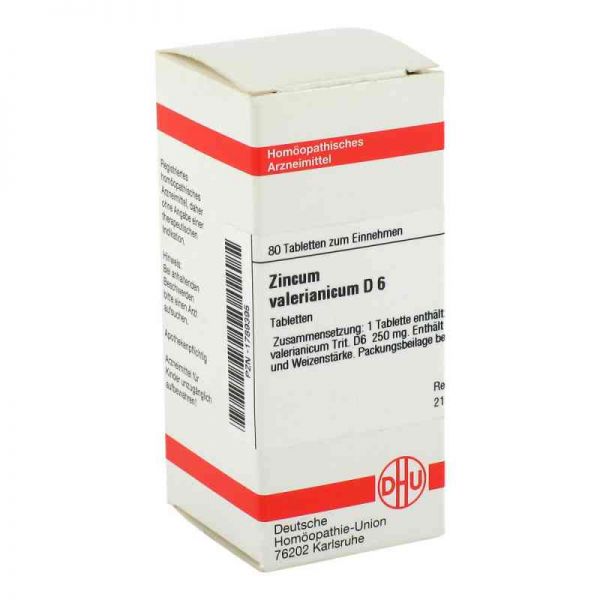 Zincum Valerianicum D 6 Tabletten (80 stk)