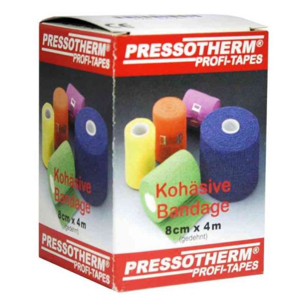 Pressotherm Kohäsive Bandage 8cmx4m grün (1 stk)