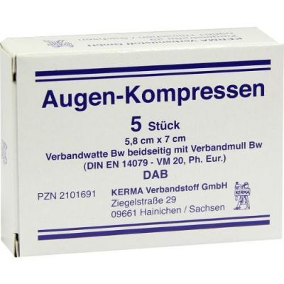 Augenkompressen unsteril 5,8x7cm (5 stk)