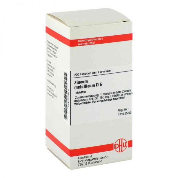 Zincum Metallicum D 6 Tabletten (200 stk)