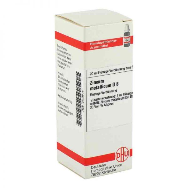 Zincum Metallicum D 8 Dilution (20 ml)