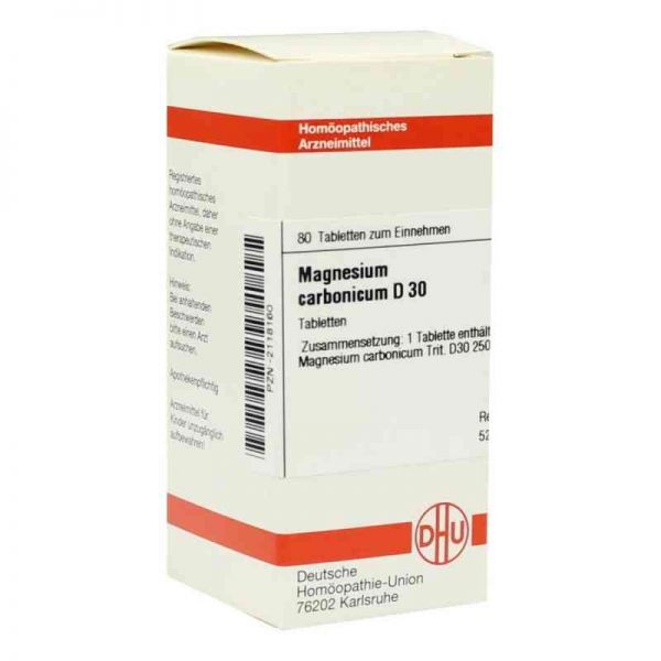 Magnesium Carbonicum D 30 Tabletten (80 stk)