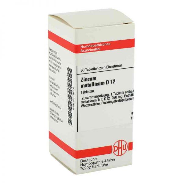 Zincum Metallicum D 12 Tabletten (80 stk)