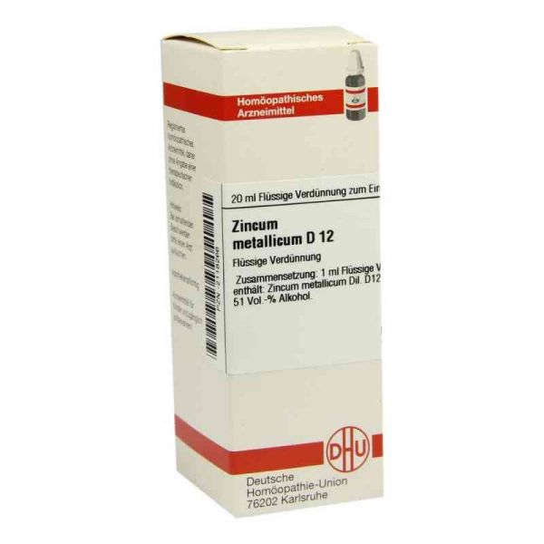 Zincum Metallicum D 12 Dilution (20 ml)