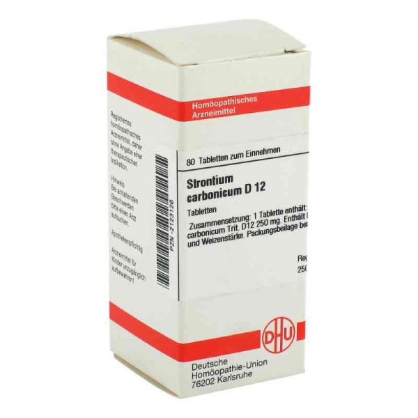 Strontium Carbonicum D 12 Tabletten (80 stk)