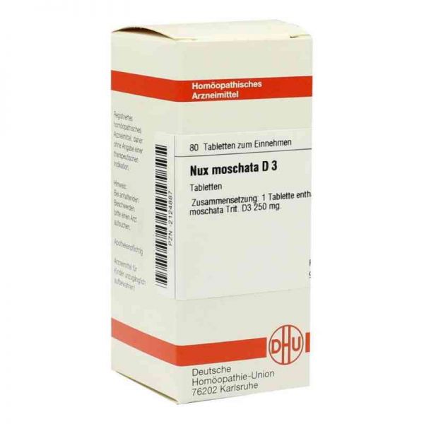 Nux Moschata D 3 Tabletten (80 stk)