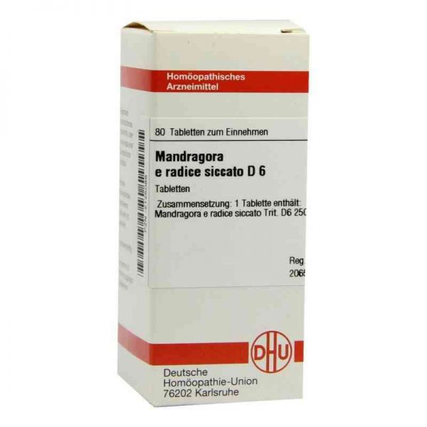 Mandragora E Radice Sic. D 6 Tabletten (80 stk)