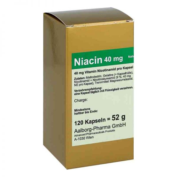 Niacin 40 mg pro Kapsel (120 stk)