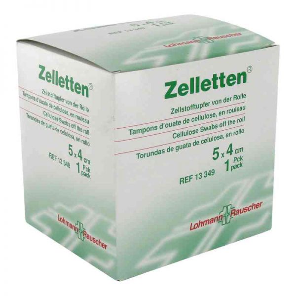 Zelletten Tupfer 4x5 cm unsteril Rolle (300 stk)