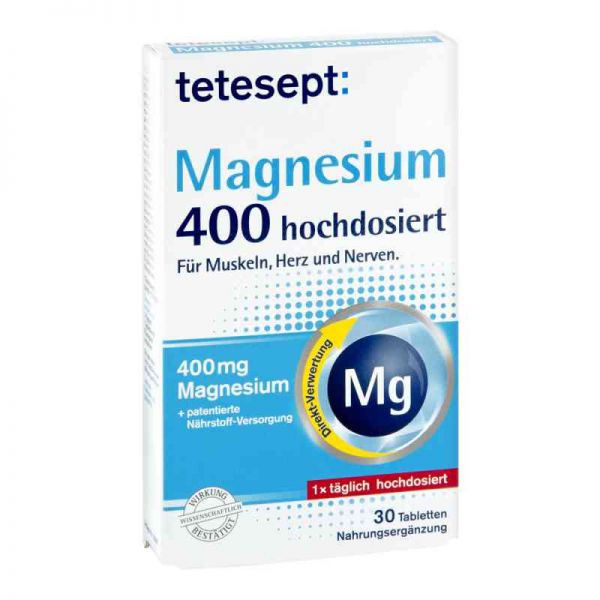 Tetesept Magnesium 400 hochdosiert Filmtabletten (30 stk)