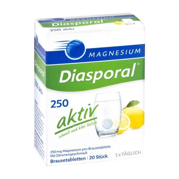 Magnesium Diasporal 250 aktiv Brausetabletten (20 stk)