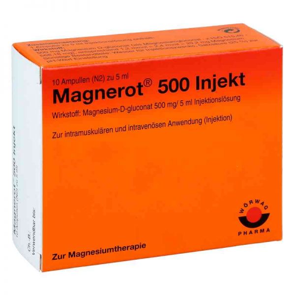 Magnerot 500 Injekt Ampullen (10X5 ml)