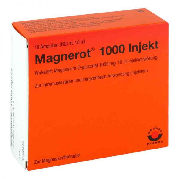 Magnerot 1000 Injekt Ampullen (10X10 ml)