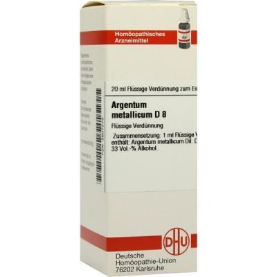 Argentum Metallicum D 8 Dilution (20 ml)