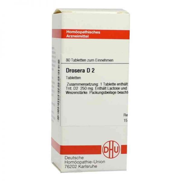 Drosera D 2 Tabletten (80 stk)