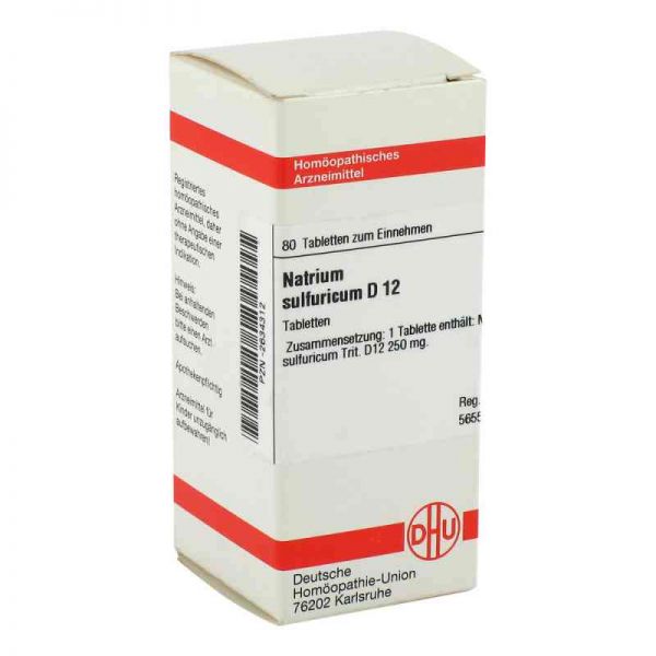 Natrium Sulfuricum D 12 Tabletten (80 stk)