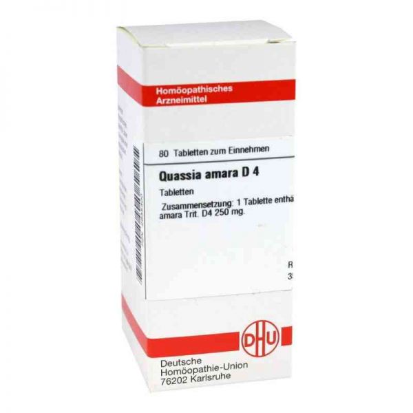 Quassia D 4 Tabletten (80 stk)