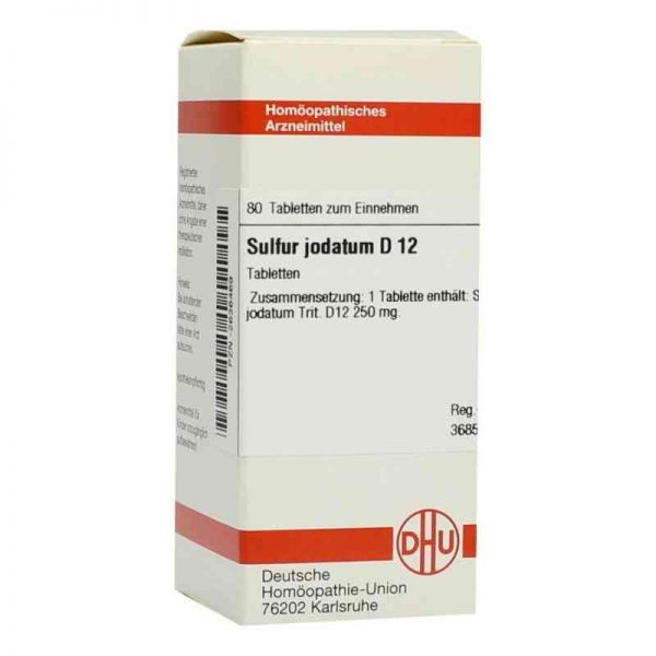 Sulfur Jodat. D 12 Tabletten (80 stk)