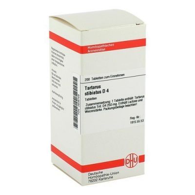 Tartarus Stibiatus D 4 Tabletten (200 stk)