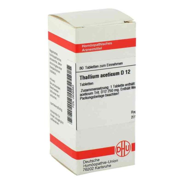 Thallium Acet. D 12 Tabletten (80 stk)