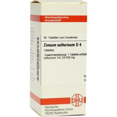 Zincum Sulfuricum D 4 Tabletten (80 stk)