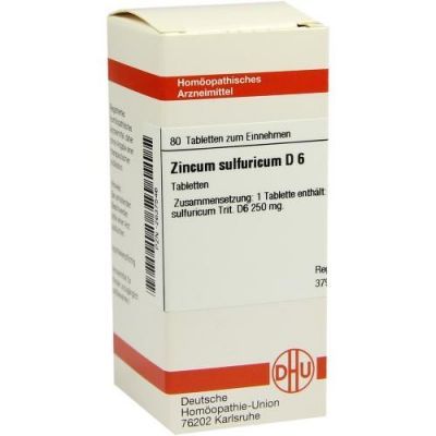 Zincum Sulfuricum D 6 Tabletten (80 stk)